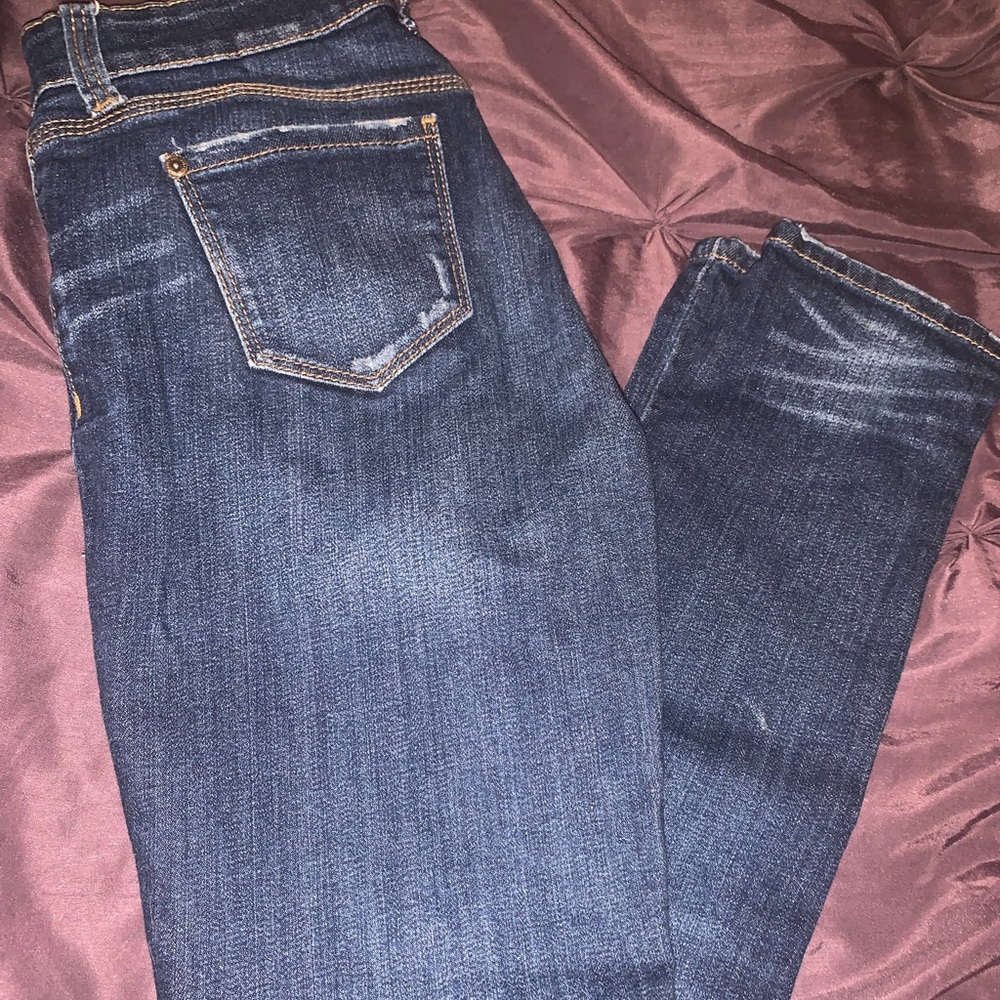 Eunina jeans, Mid Rise skinny, size 3, dark blue